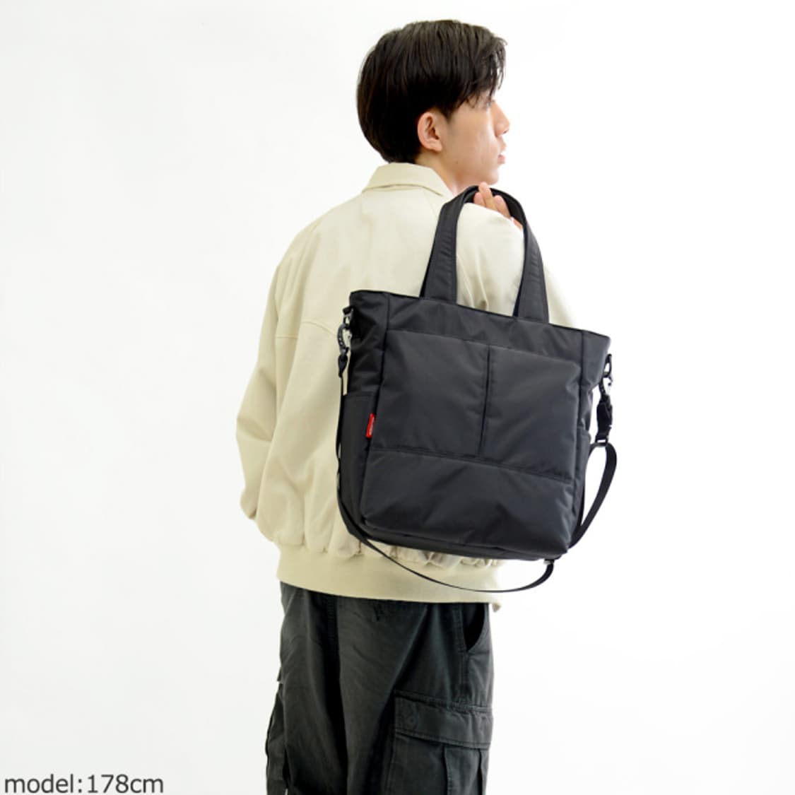 (새상품)일본 맨하탄 페세지 600g 초경량 숄더백 #2445 블랙 상품이미지8