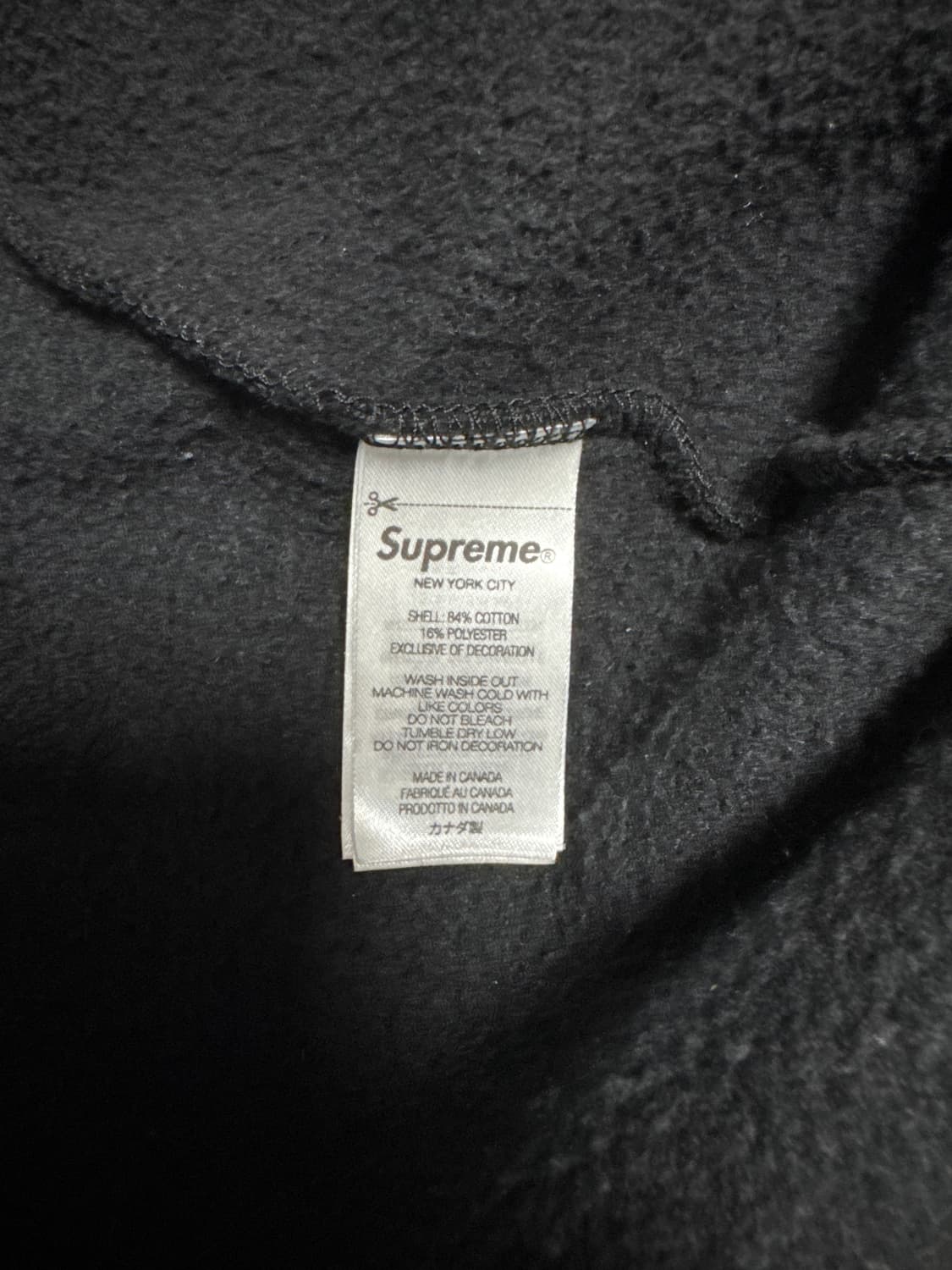 슈프림 s로고 블랙 후드집업 24fw 상품이미지6