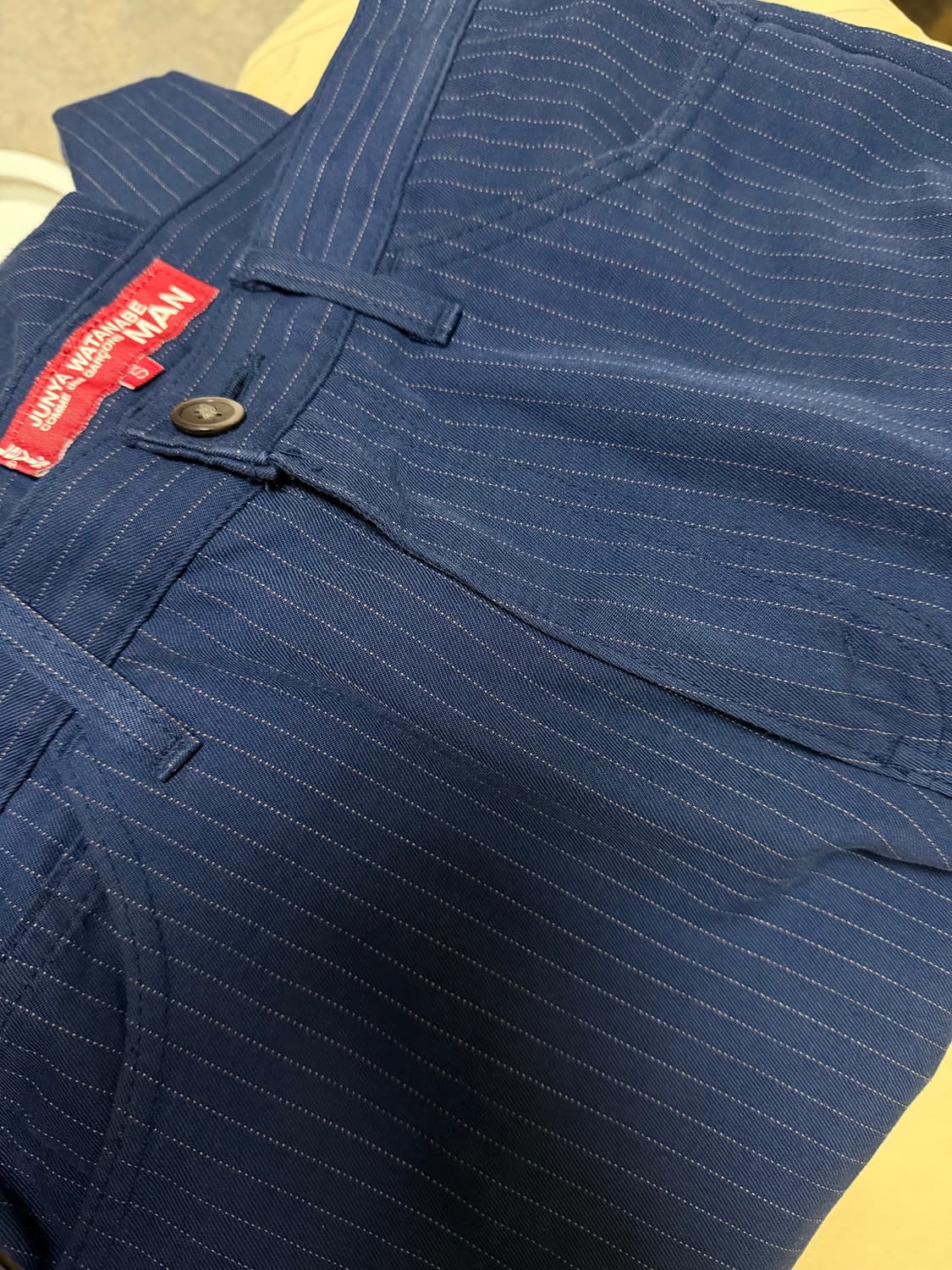 꼼데가르송 준야와타나베 리바이스 핀 스트라이프 바지 (s) 상품이미지1