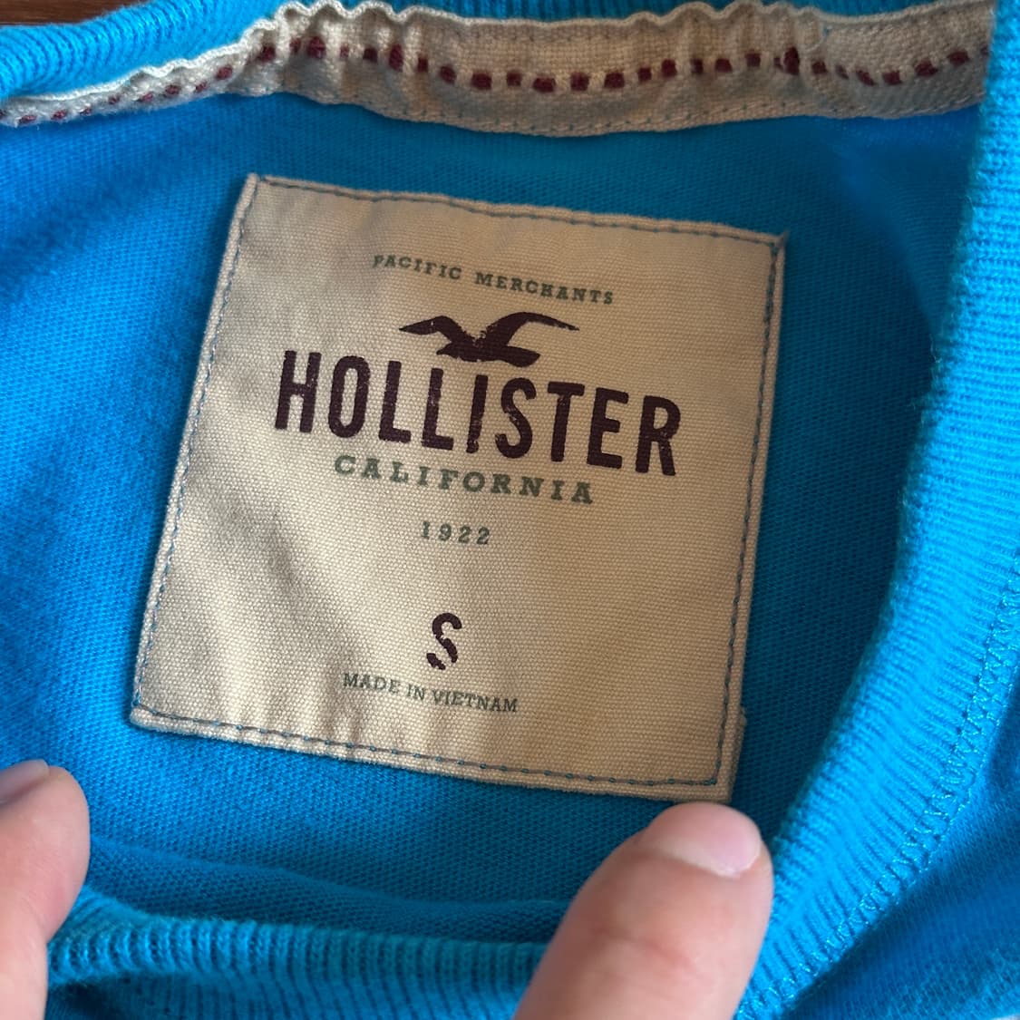 Hollister logo cotton 1/2 tee 상품이미지5