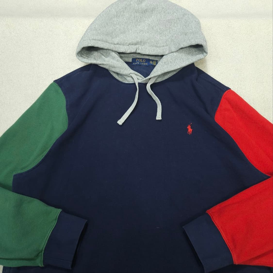 폴로 랄프 로렌 신형 컬러 블록 후드티 XXL 상품이미지3
