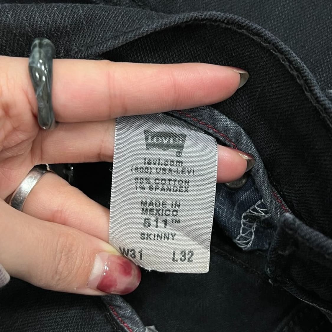 리바이스 스키니 511 다크팬츠 v0775  상품이미지7