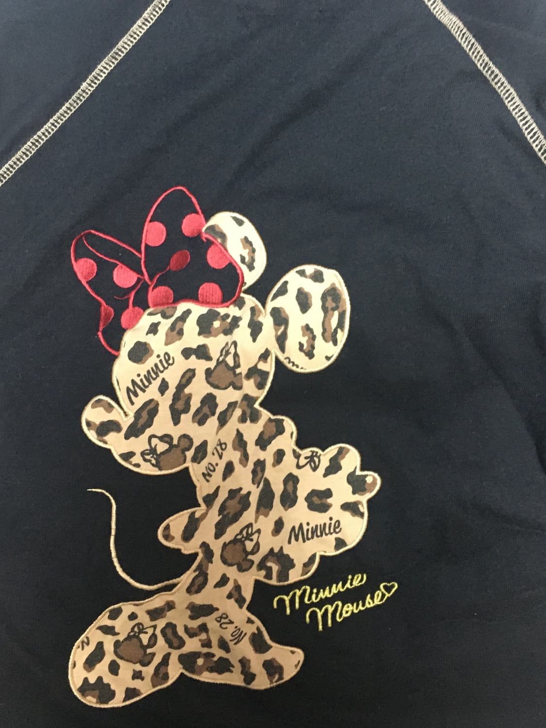 디즈니 미니마우스 호피 갸루 후드집업 상품이미지3