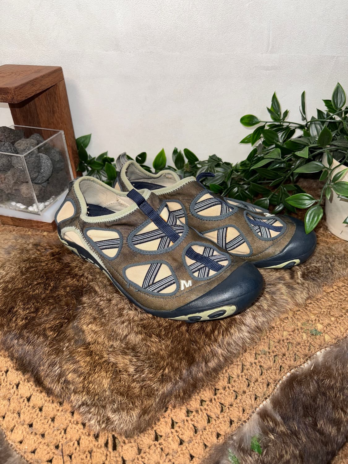 Merrell navy ballet strap aqua shoes 상품이미지4