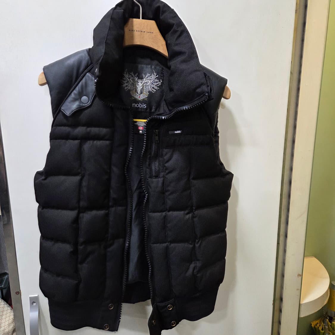 노비스 양가죽 구스 패딩 베스트 상품이미지1