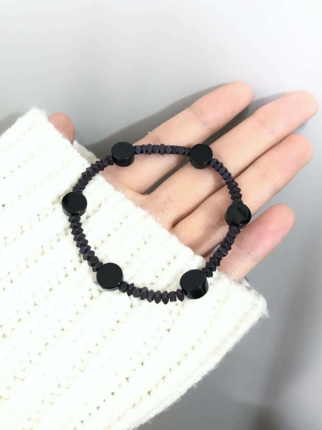 [휘마쿠마] 클래식 오닉스 팔찌 상품이미지1