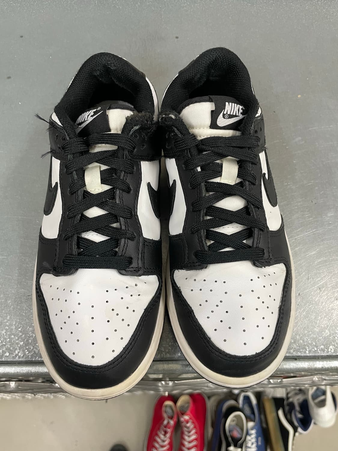 나이키 덩크 로우 화이트 블랙 230 상품이미지5