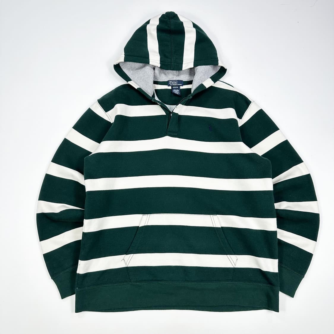 폴로 랄프로렌 보이즈 스트라이프 럭비 후드티 보이즈XL 상품이미지1