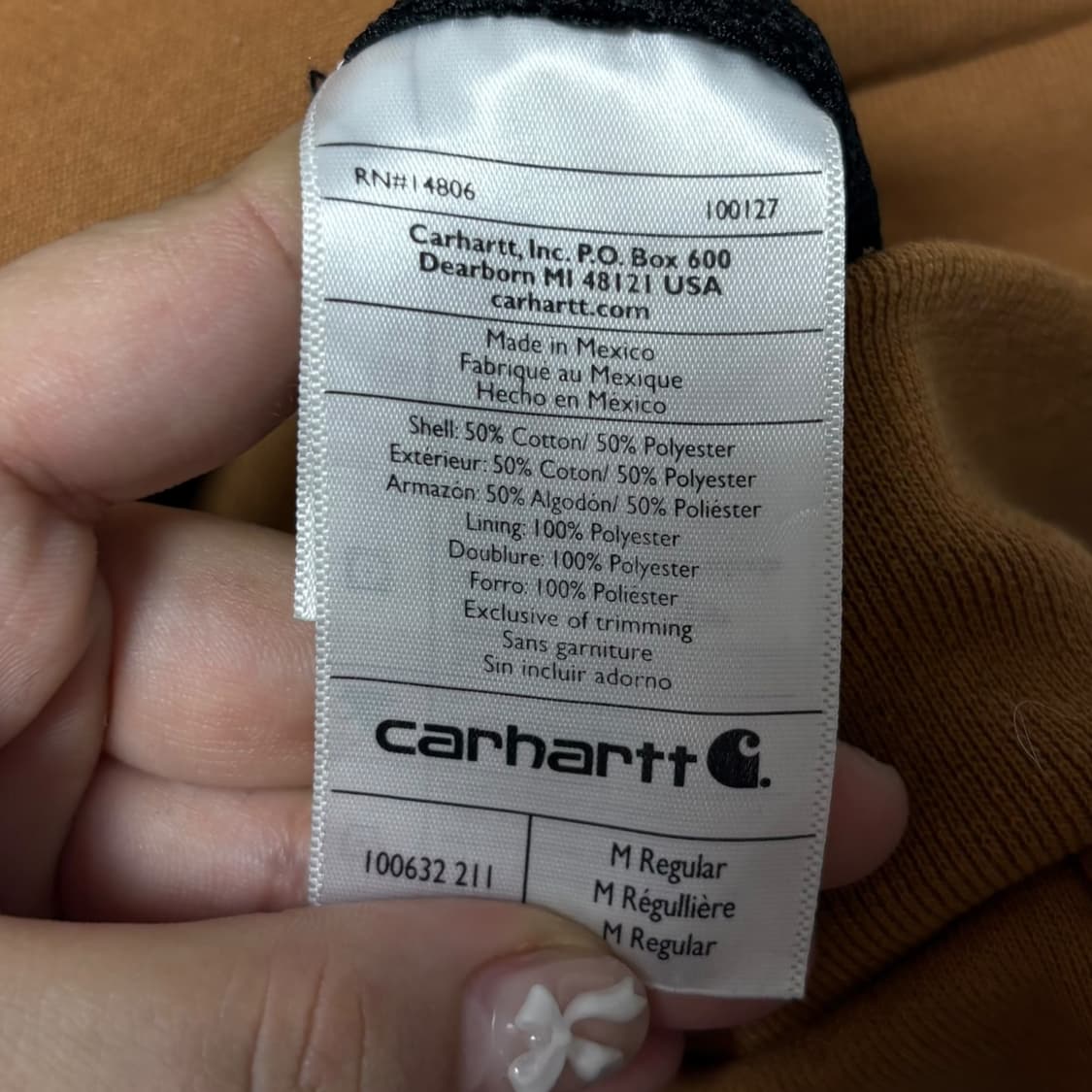 3817 칼하트 써멀 된장 브라운 후드집업 상품이미지6