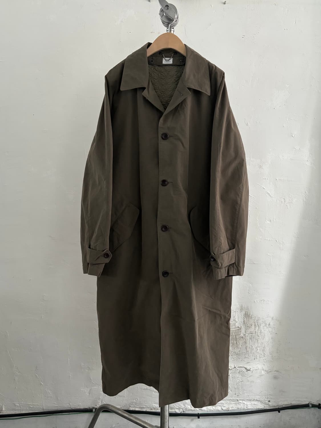 CP Company 씨피컴퍼니 90‘s 나일론 카키 롱 코트 상품이미지4