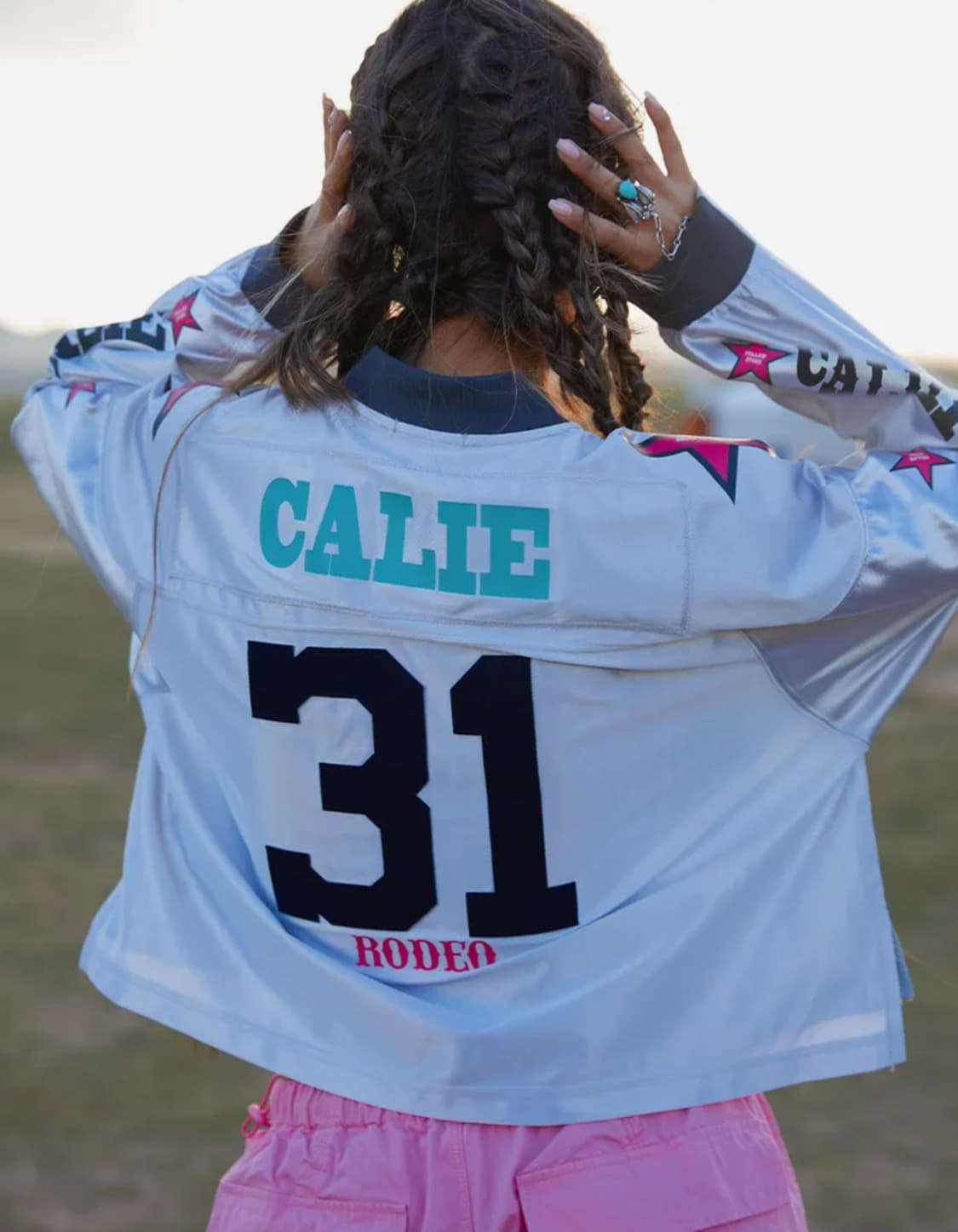 에즈이프캘리 로데오 크롭 풋볼 져지 상품이미지1