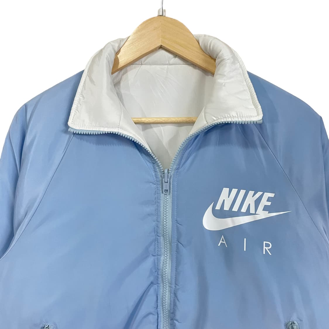 나이키 대장급 리버시블 흰색 하늘색 패딩 L 상품이미지9