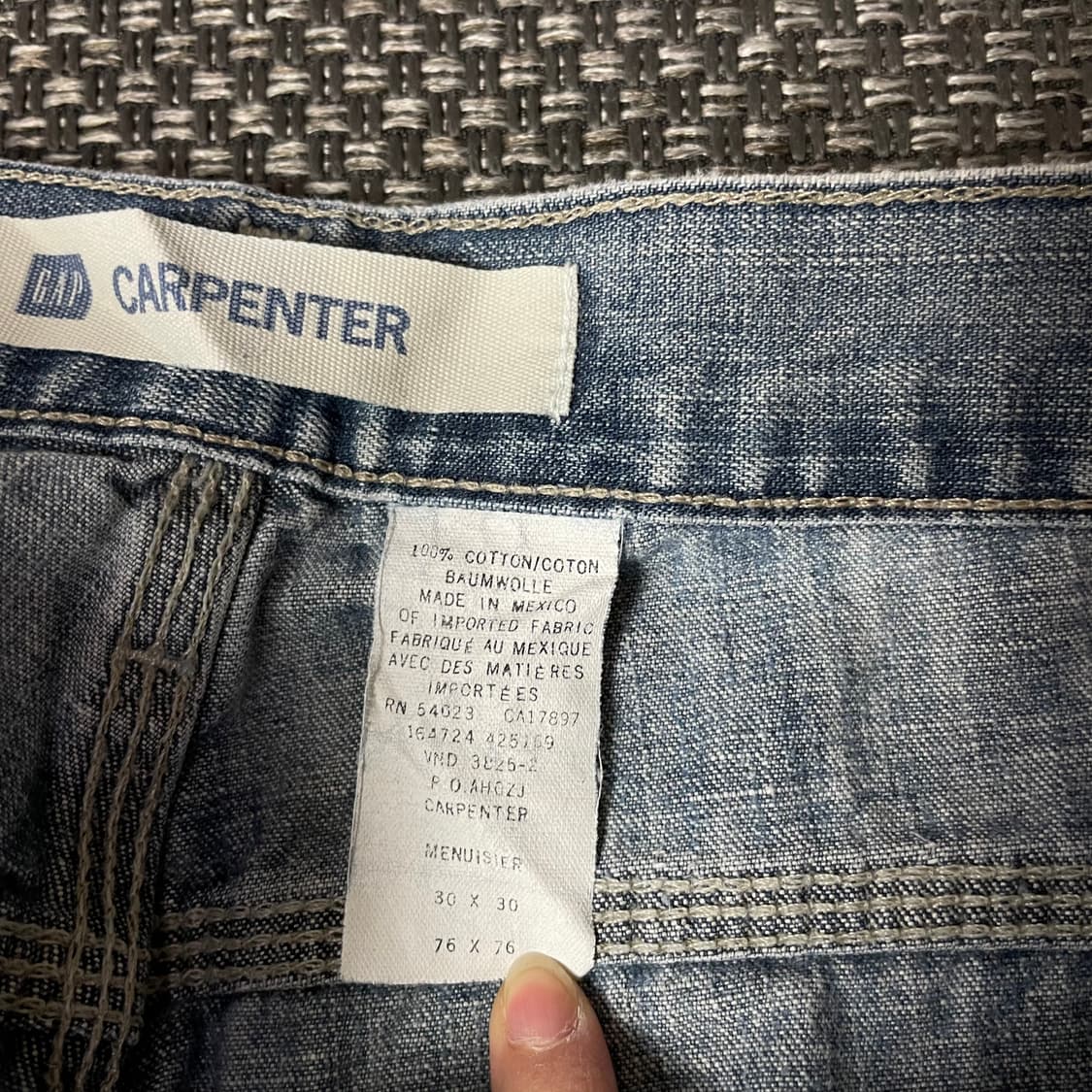 (30) GAP 갭 연청 백카펜터 데님 팬츠 상품이미지4