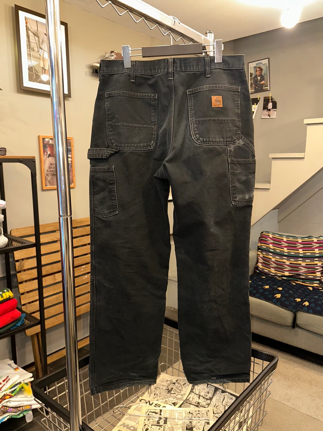 00’s Carhartt canvas distressed work PT 상품이미지8