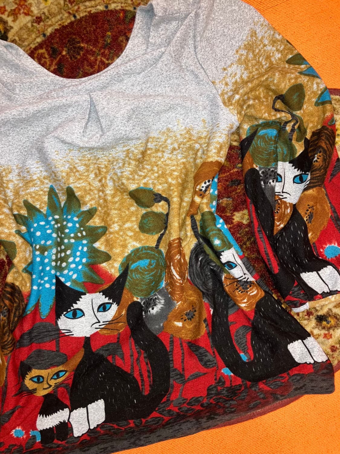 jpn 고양이 미니 니트 원피스 상품이미지4