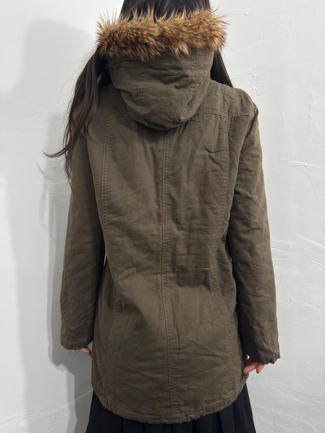 safari fur hood jacket 상품이미지4
