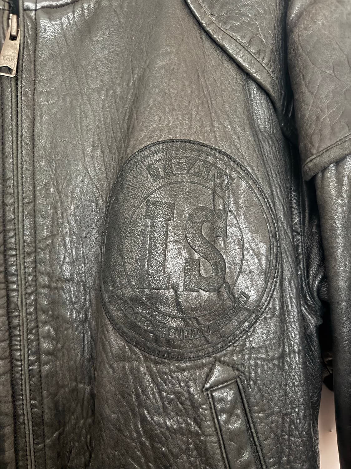 80s 이세미미야케 IS 레더봄버 (L-XL) 상품이미지4