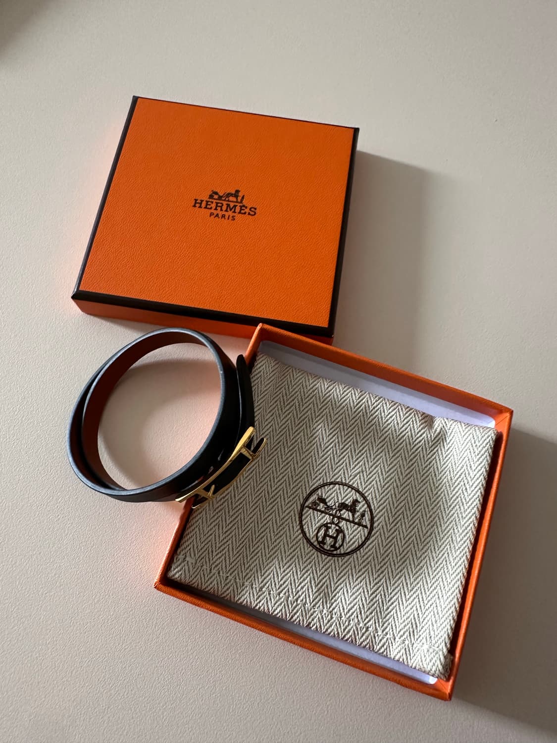 에르메스 비하비 더블투어 브레이슬릿(블랙,브라운) 상품이미지2