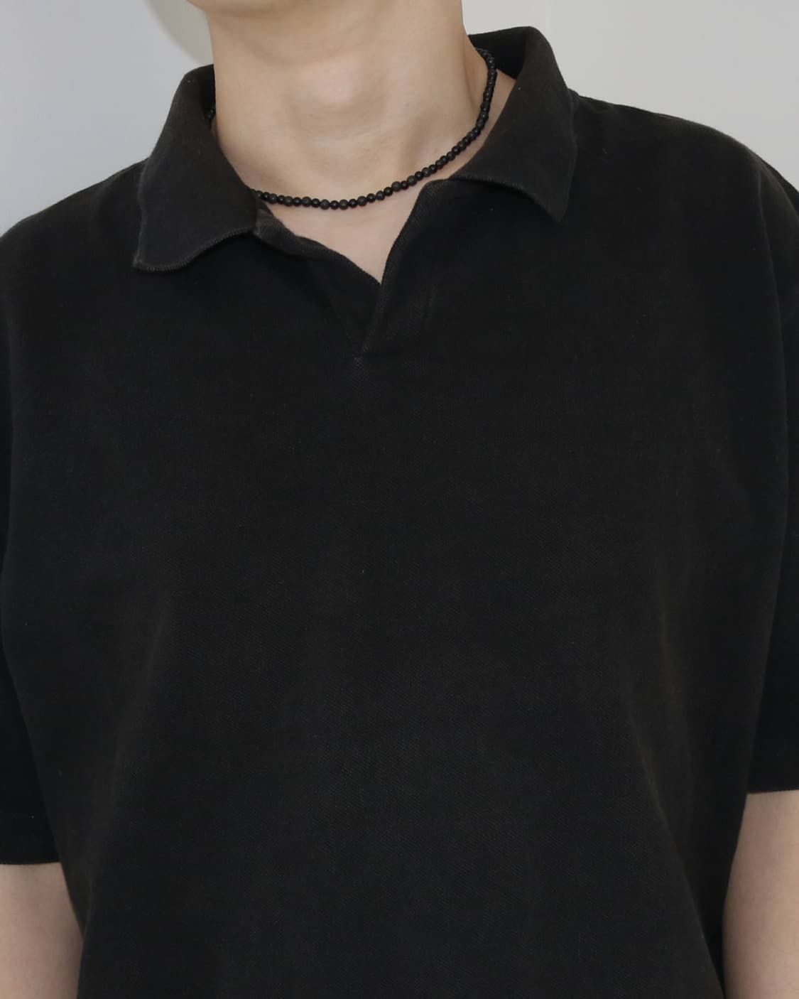 스톤 볼 목걸이 ( 오닉스 x 화산석 ) 상품이미지5