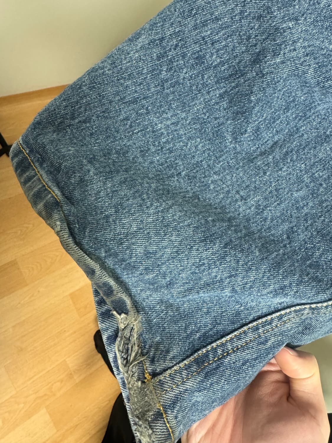 해칭룸 와이드커브진 블루 3사 상품이미지4