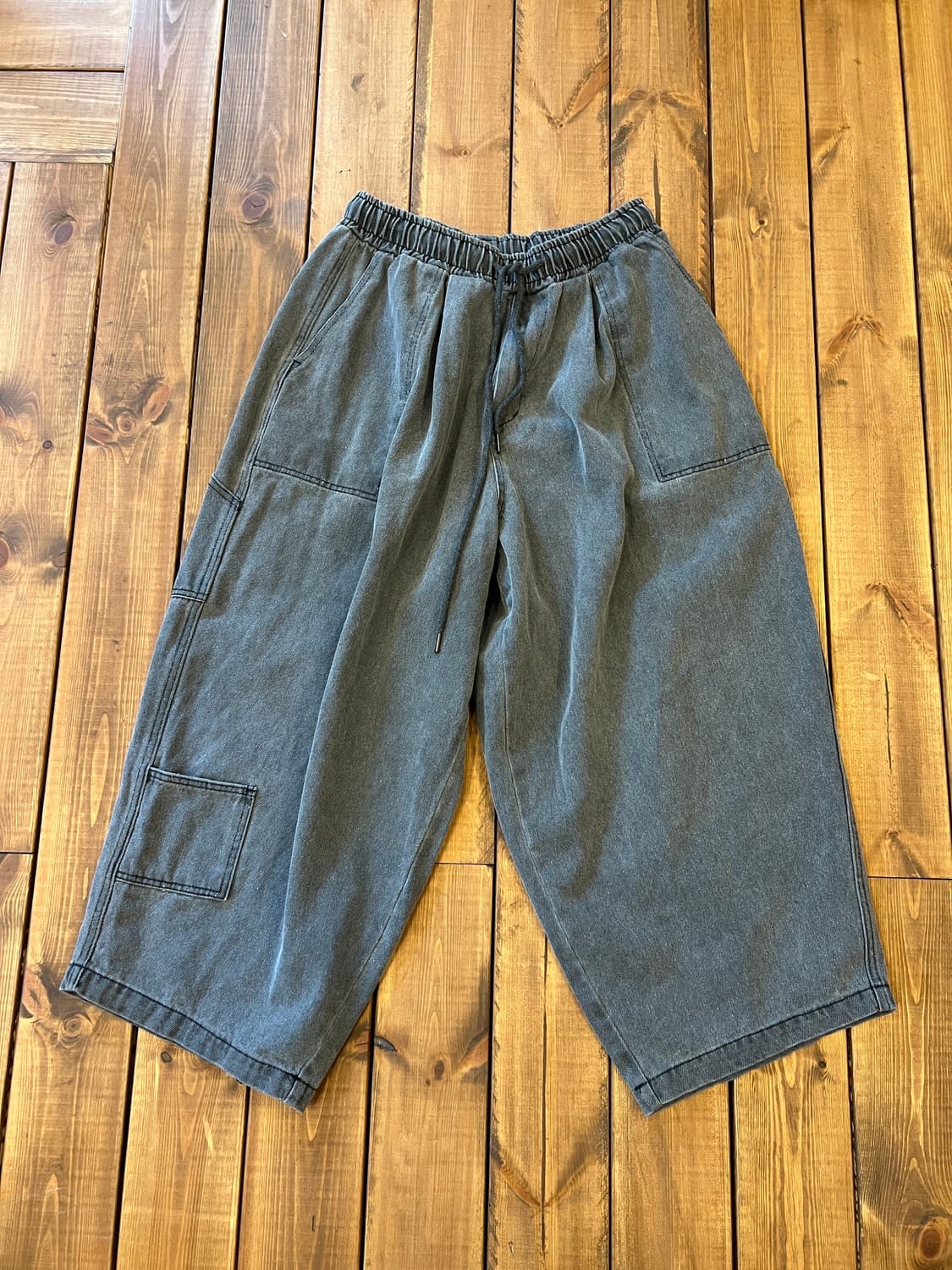 그레이 벌룬 데님 팬츠 상품이미지8