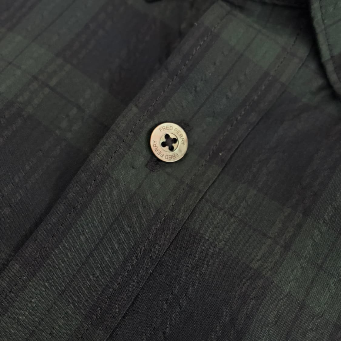 Fred Perry  프레드페리 자수 타탄체크 포켓 셔츠 상품이미지4