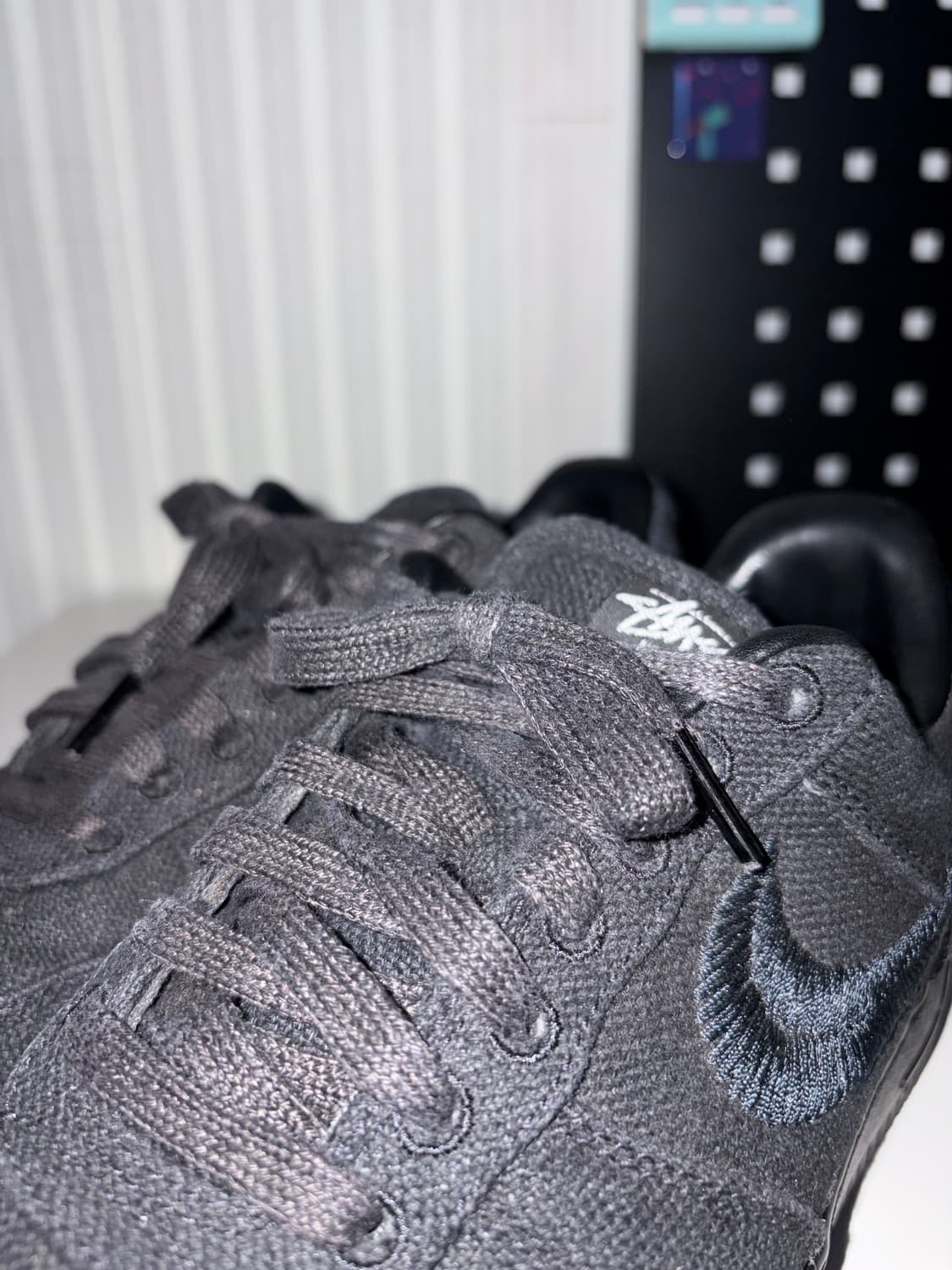 스투시 x 나이키 에어포스 로우 블랙 상품이미지2