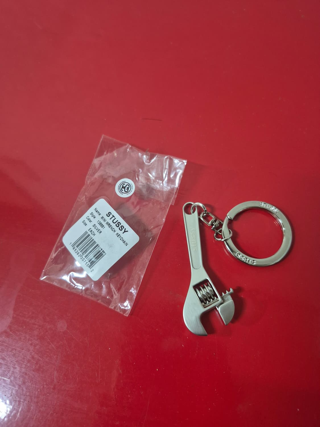 (새상품) 스투시 미니 렌치 키체인 실버 상품이미지4