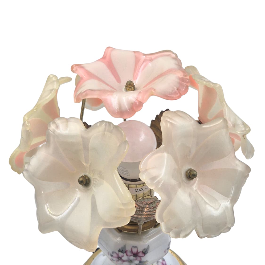 90s 레트로 핑크 꽃잎 부케 테이블 터치 램프 상품이미지6