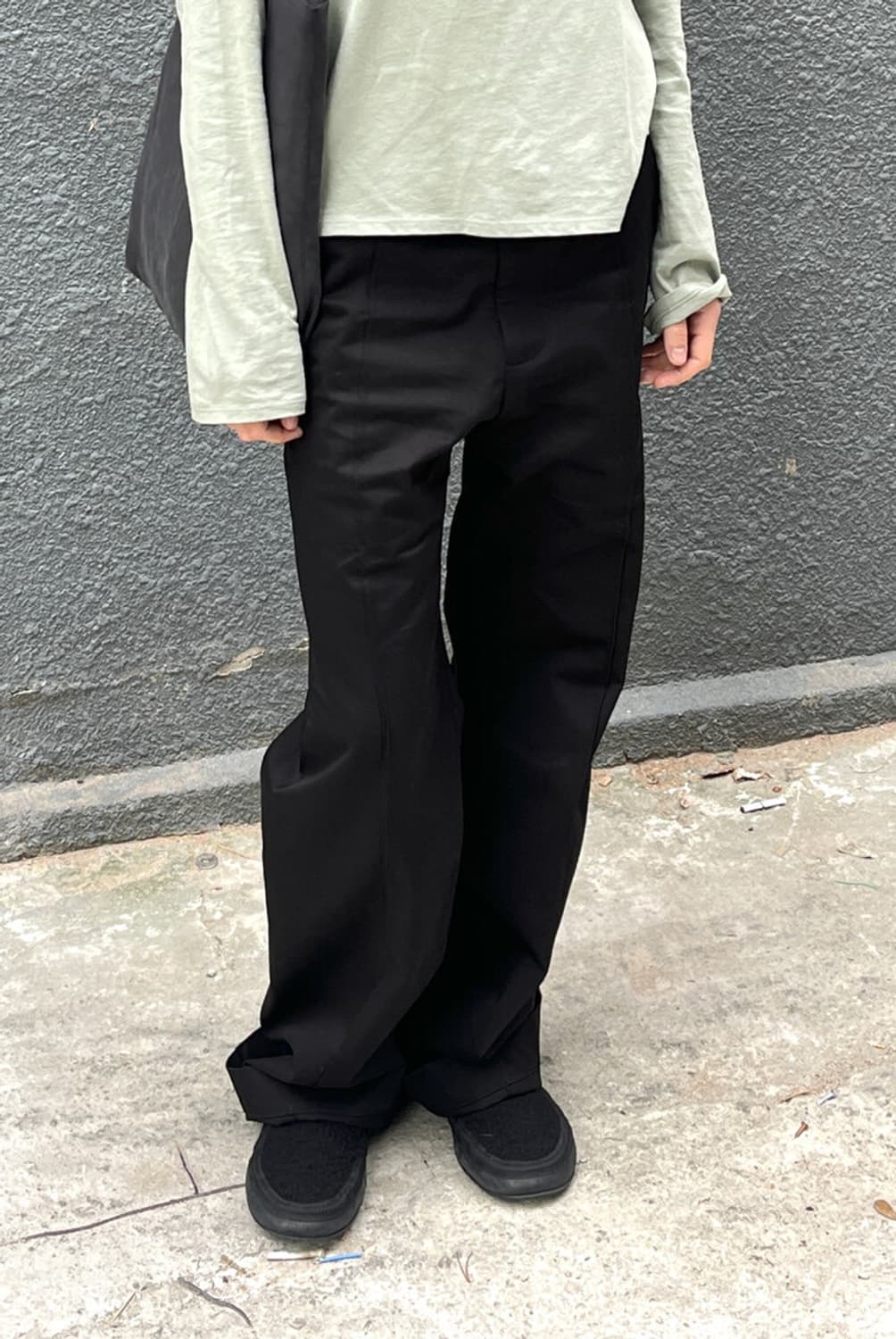 2]mudule 퍼티그 팬츠 블랙 상품이미지1