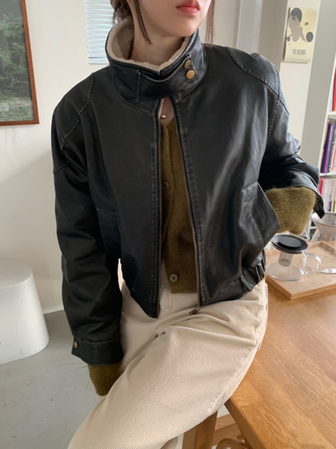 레더 무스탕 상품이미지3