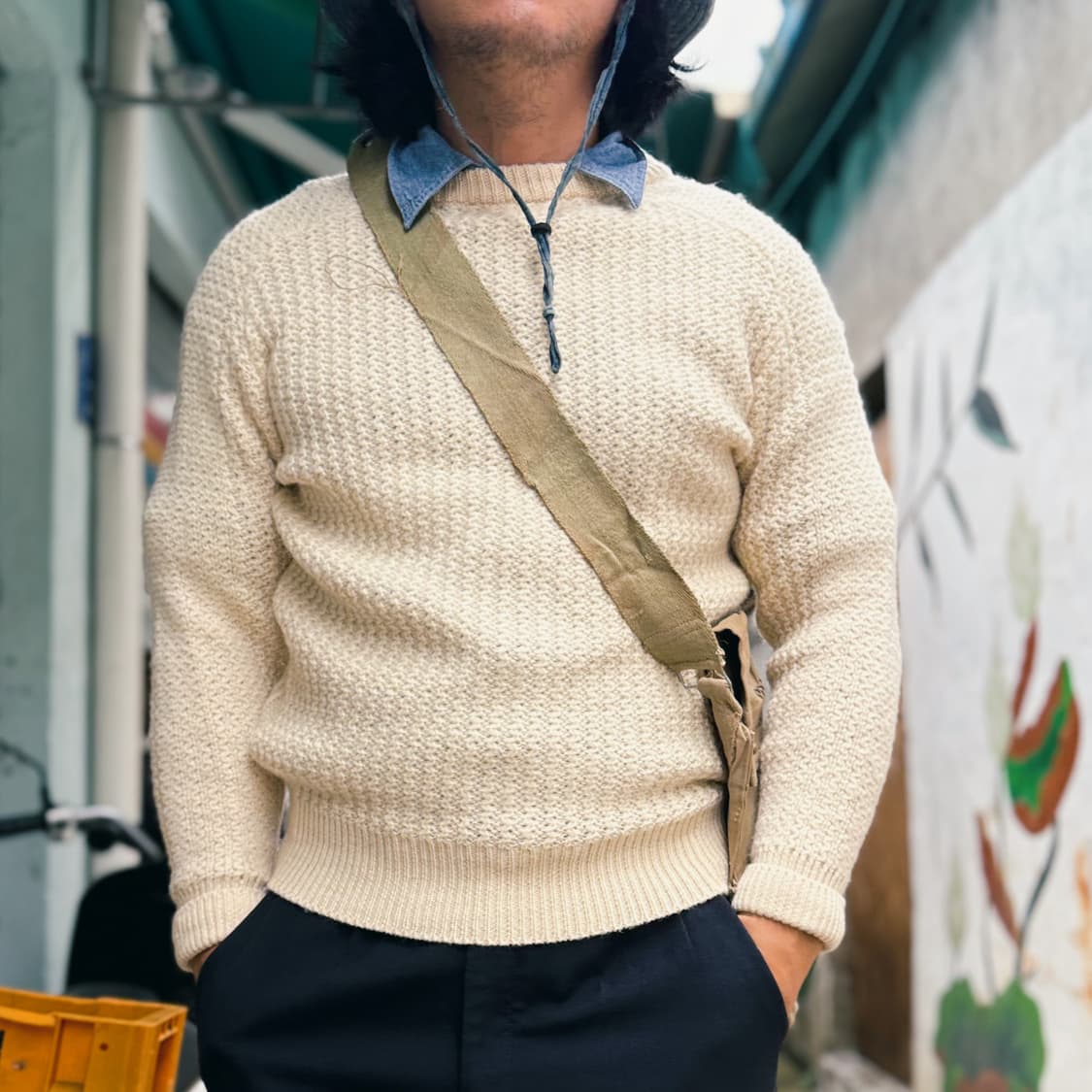 40‘s 영국군 스텐실 시니어코드 방독면 백 상품이미지8