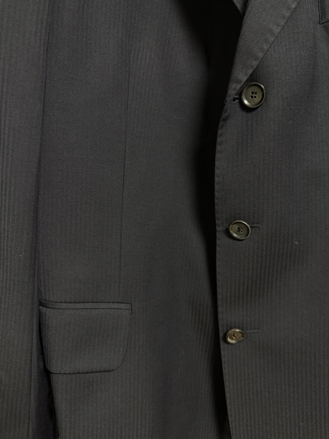 버버리 남성 네이비 스트라이프 자켓 오버사이즈 블레이저 상품이미지6