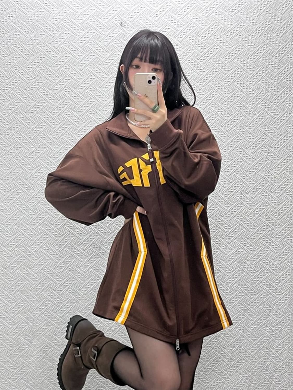 나이키 레트로 00's 초코브라우니 포스 져지 집업 L C12631 상품이미지1