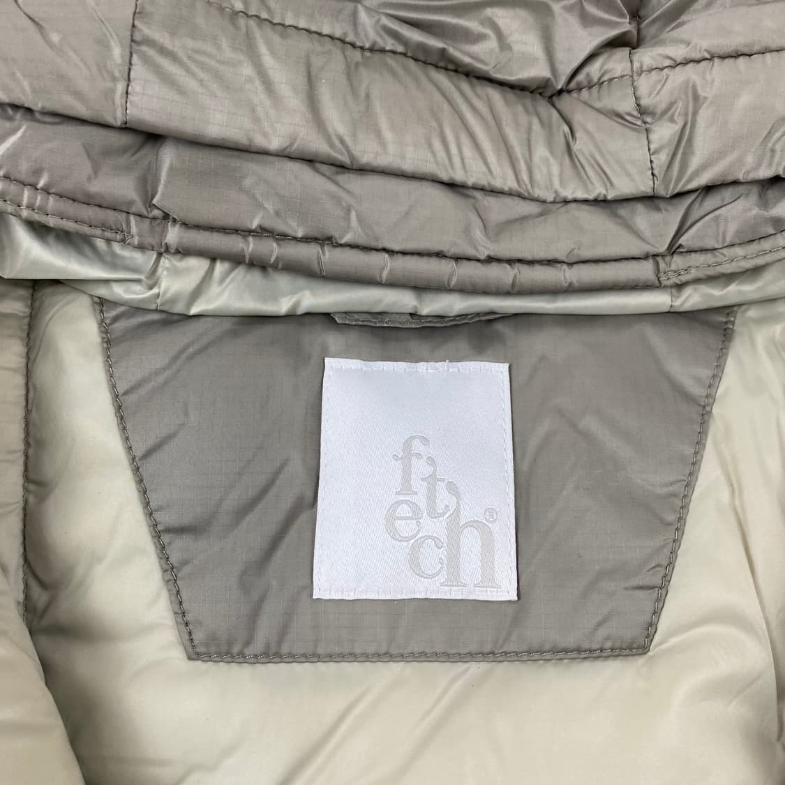 페치선데이 카키 폴리시 구스 다운 아노락 (110) 상품이미지10