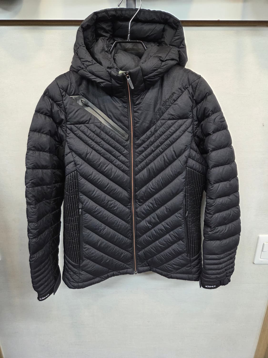 아이더 여성 글리도 경량패딩 후드 다운자켓 L 상품이미지1