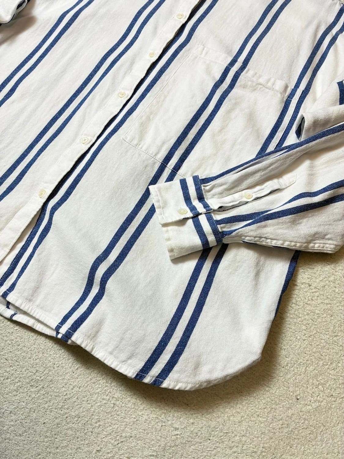 랭글러 웨스턴 스트라이프 헤비 코튼 셔츠 PN7836 상품이미지4