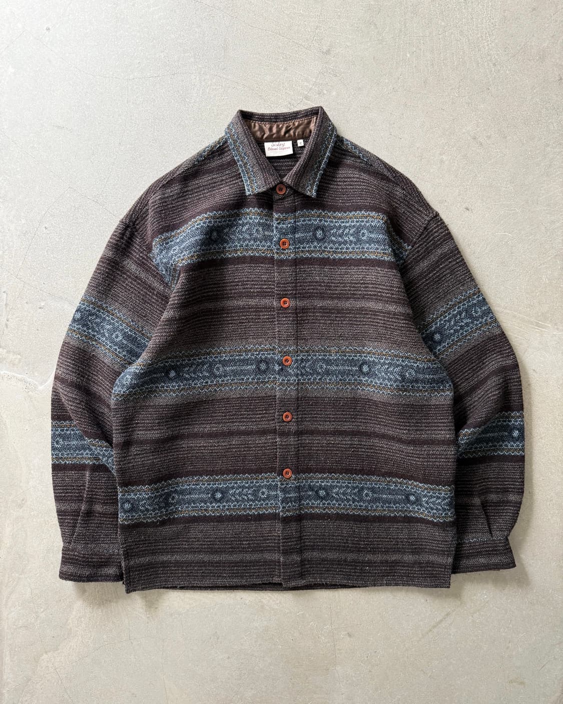 Sisley Ethnic Pattern Shirt 상품이미지1