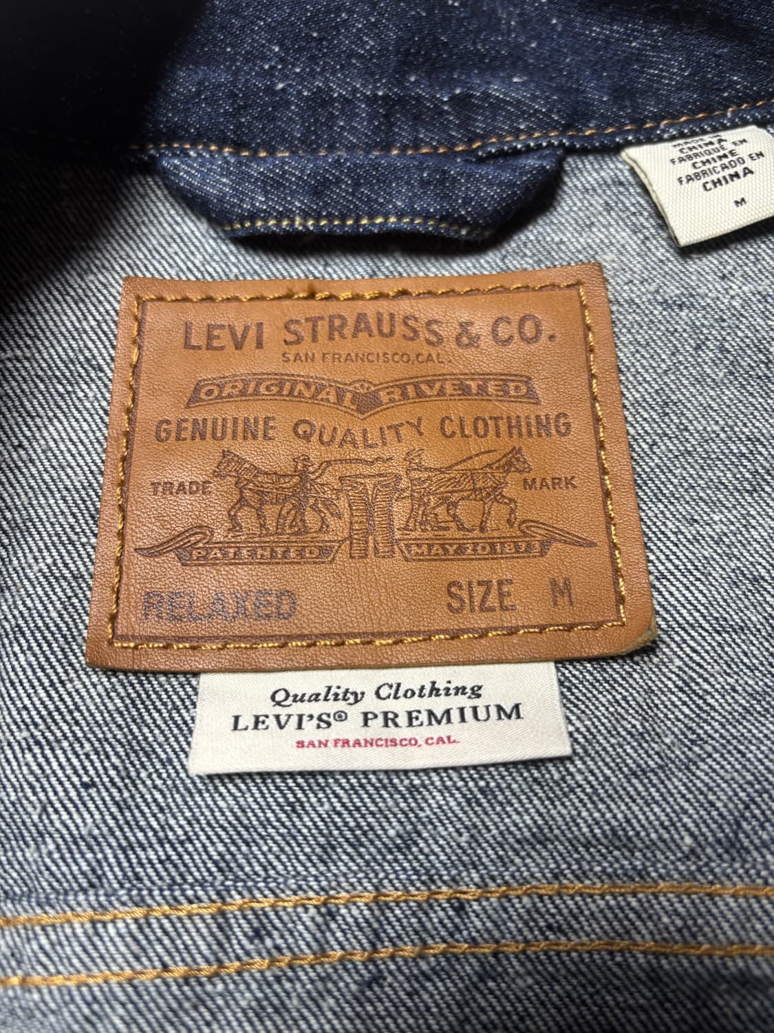 리바이스 / 프리미엄 셀비지 타입 1 트러커 자켓 / M 상품이미지4