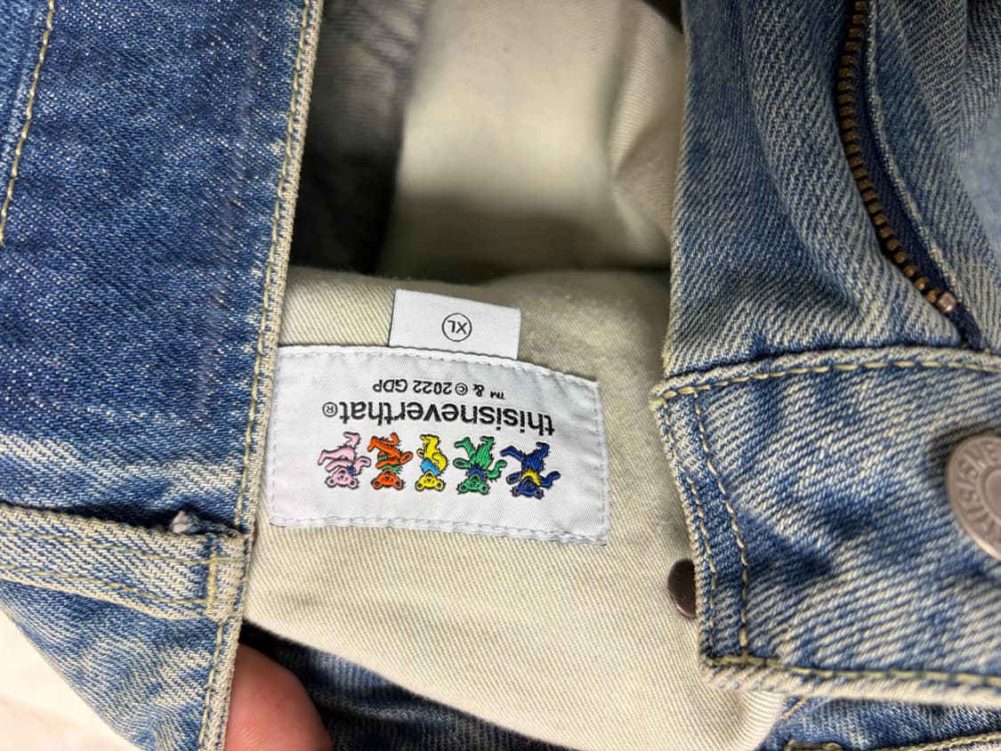 디스이즈네버댓 x 그레이트풀 데님 팬츠(실착1회) 상품이미지3