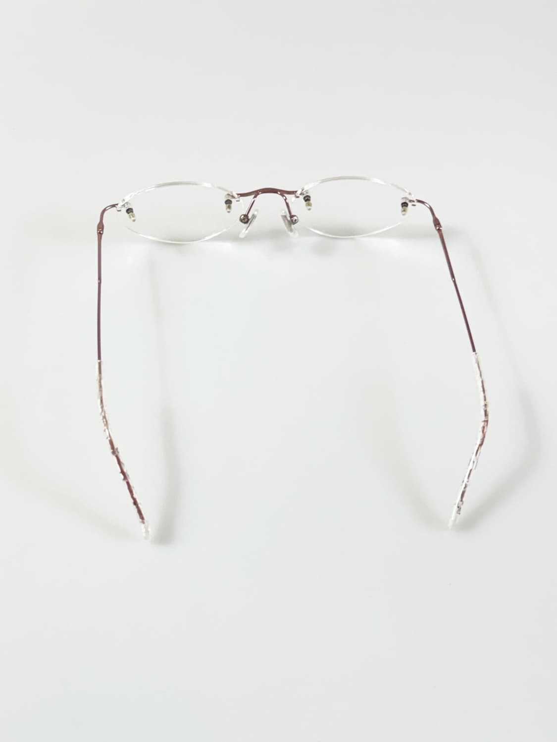 90s ALOOK 무테 오벌 프레임 빈티지 안경 상품이미지5