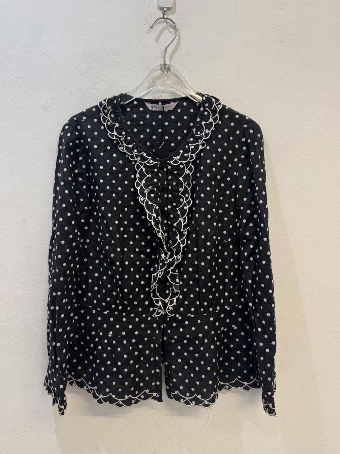 vintage dot lace blouse 상품이미지1