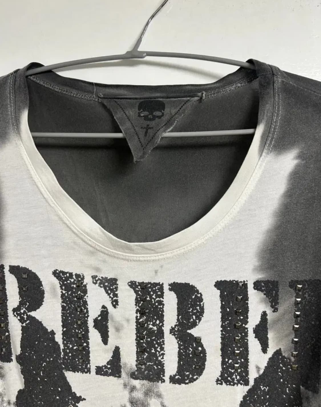 빈티지 펑크 큐빅 슬림핏 슬리브 상품이미지2