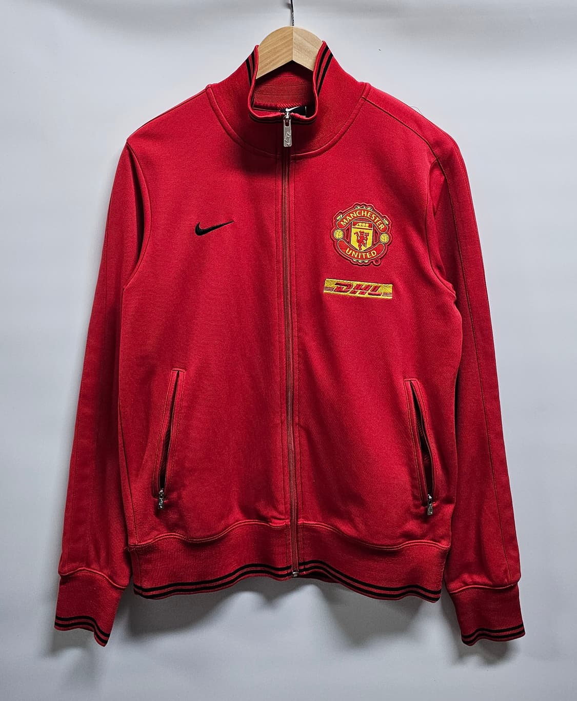 나이키 맨유 레드 DHL 트랙탑져지 L 상품이미지1
