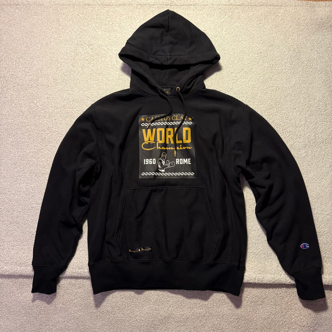 챔피온 X 무하마드 알리 후드 블랙 상품이미지1