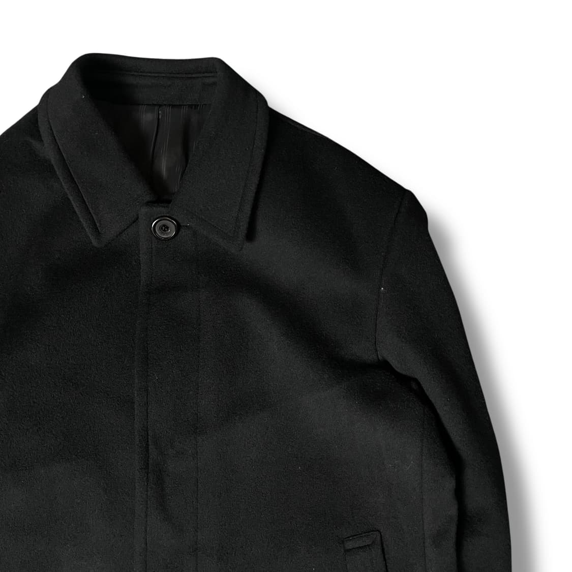 LIFE 블랙 혼방 싱글 코트 상품이미지3