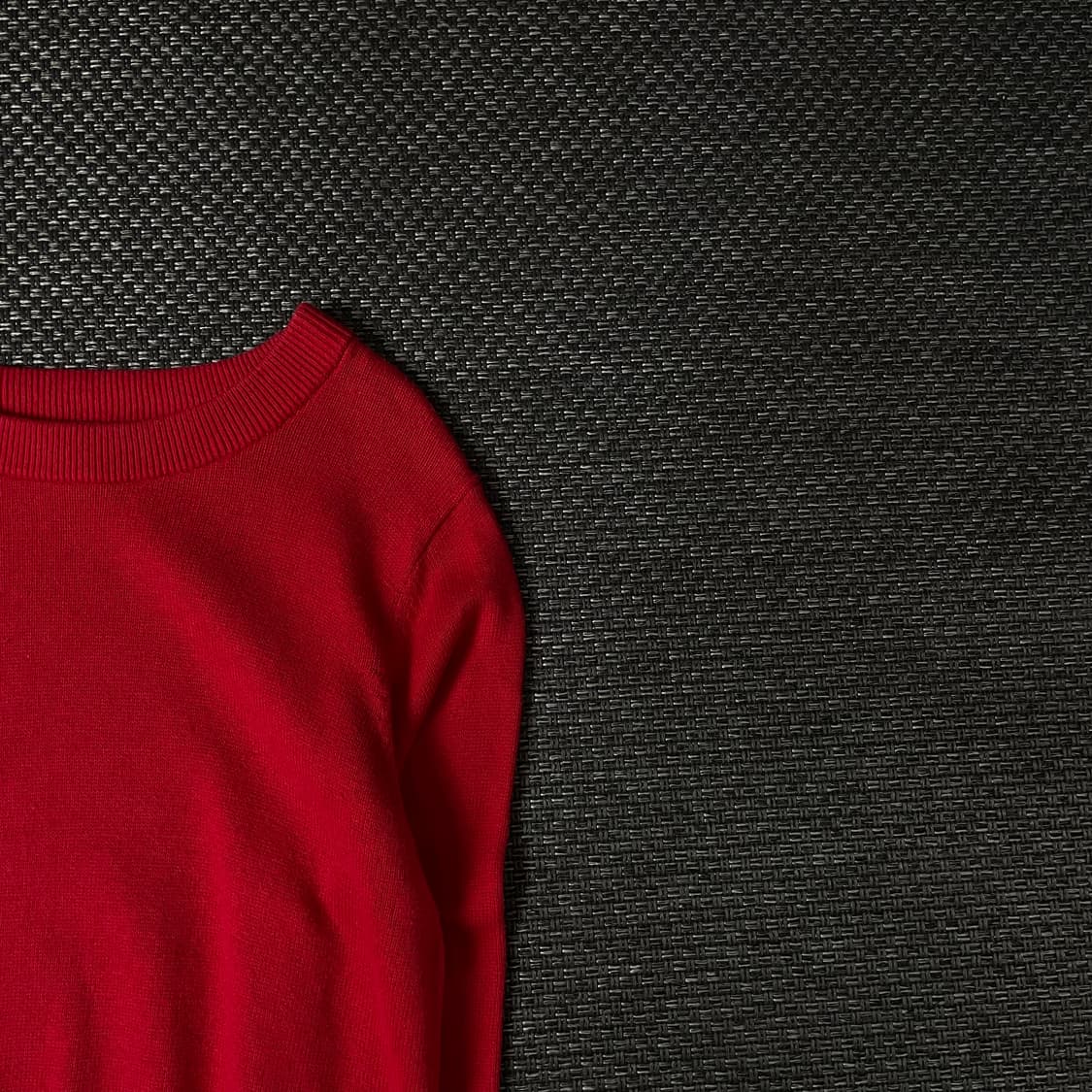  갭 레드 라운드넥 긴팔 니트 L 상품이미지3