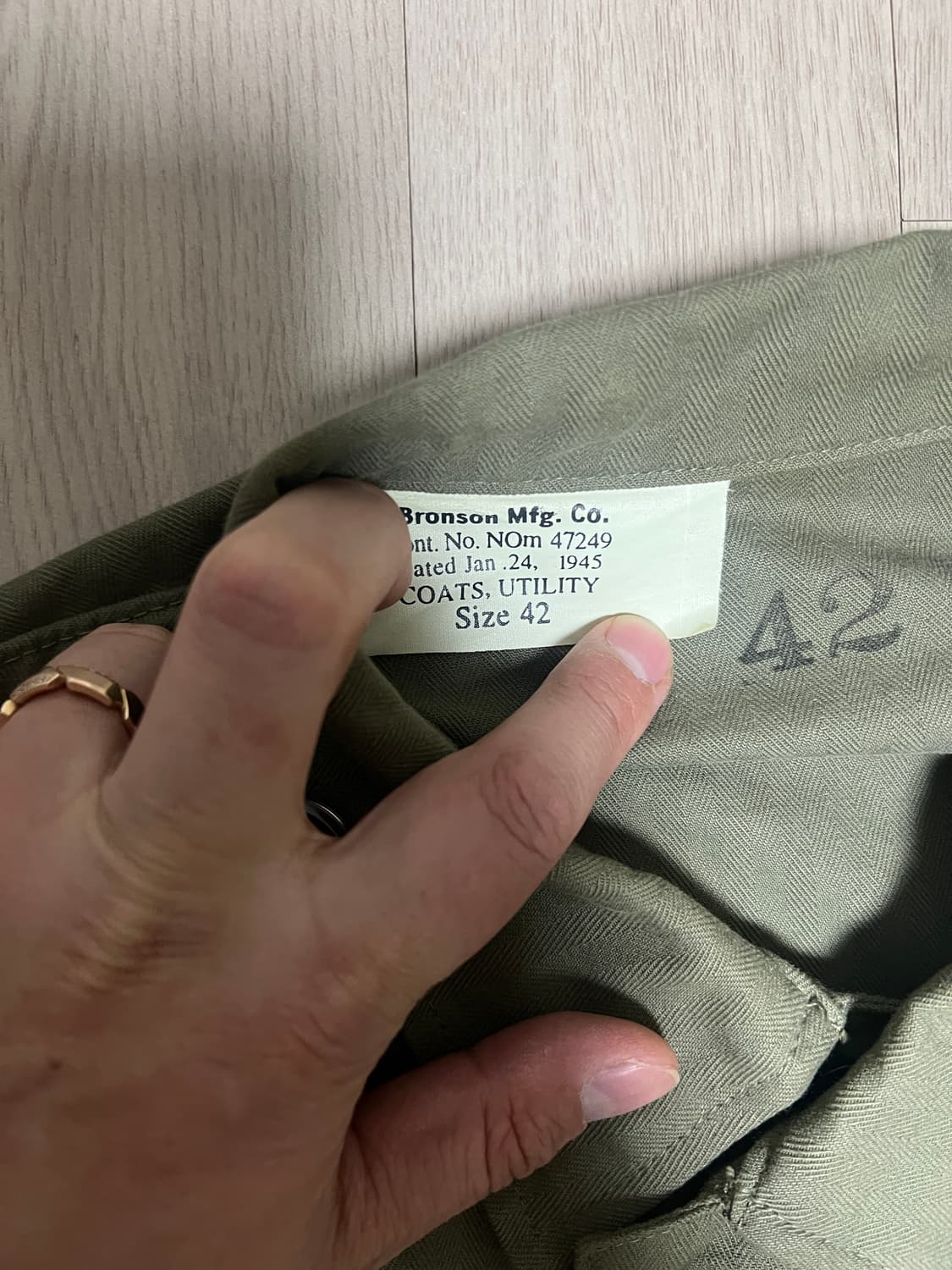 브론슨 p-44 미해병대 자켓 42사이즈 상품이미지2