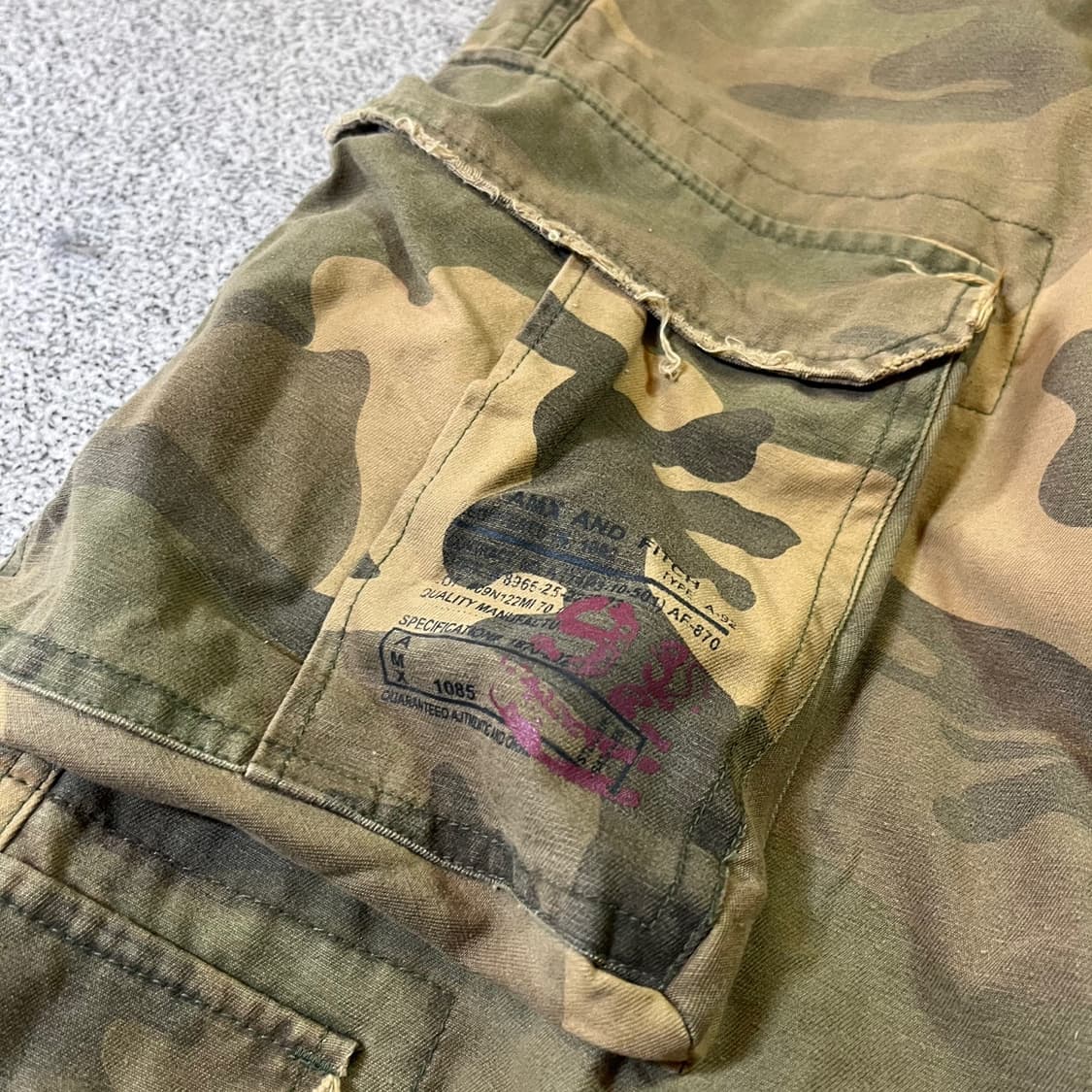 AMX FITCH 카모 카고팬츠 상품이미지2