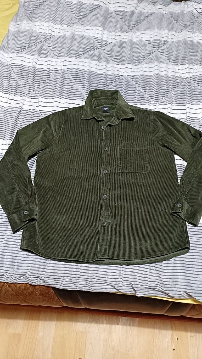 탑텐 오버핏 코듀로이남방 100 가슴61 기장74 상품이미지1